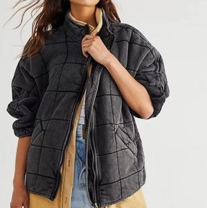 Free People Quilted Dolman Jacket